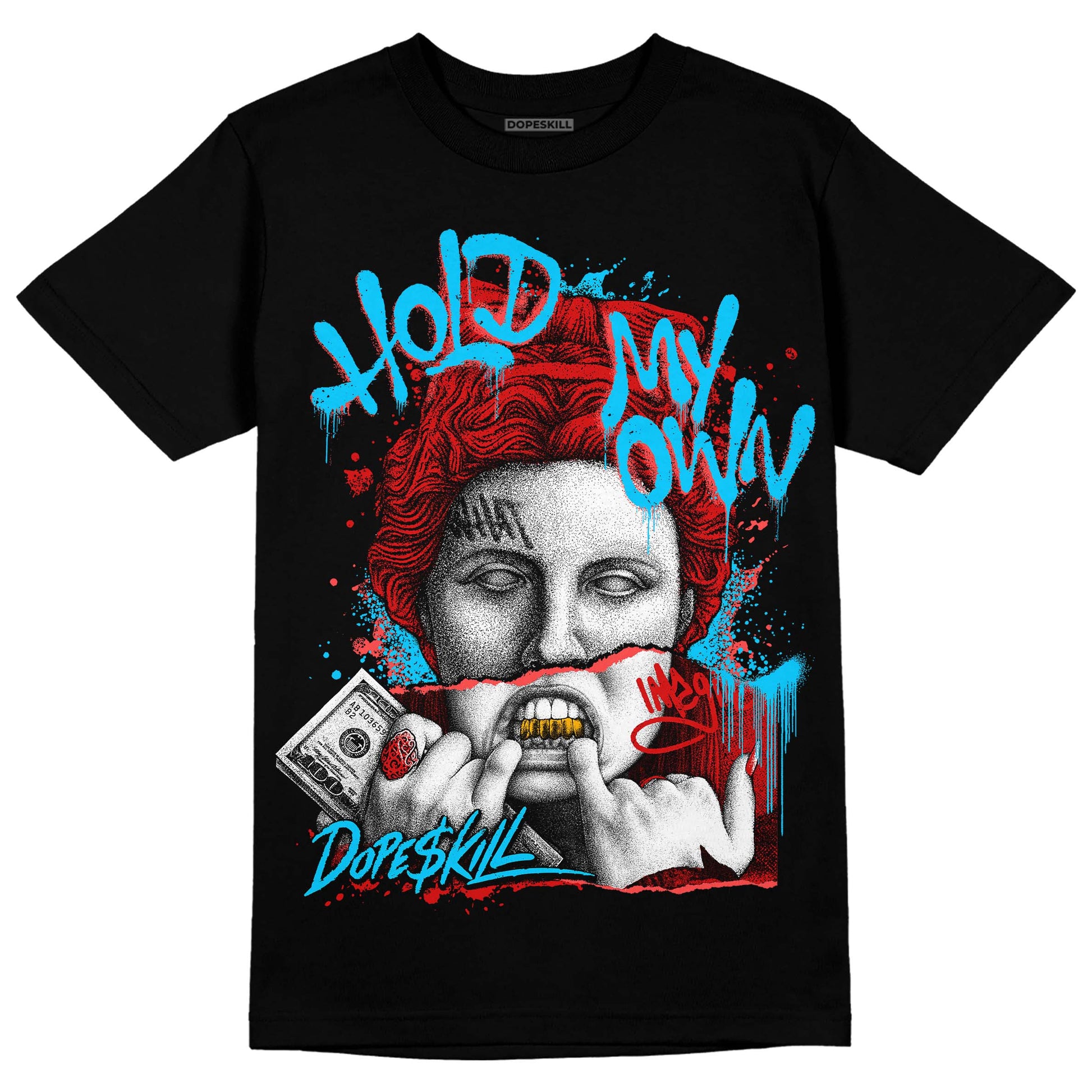 Jordan 12 Retro ‘Gym Red’ DopeSkill T-shirt Hold My Own Graphic Streetwear - Black