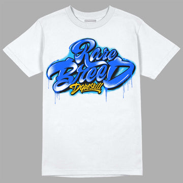 Royal Blue Sneakers DopeSkill T-Shirt Rare Breed Type Graphic Streetwear - White