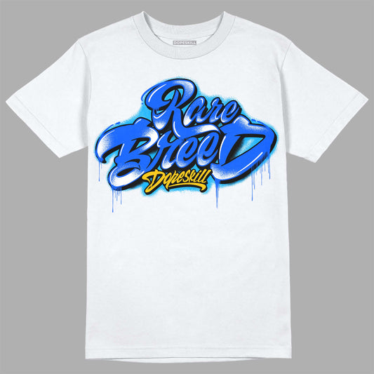 Royal Blue Sneakers DopeSkill T-Shirt Rare Breed Type Graphic Streetwear - White