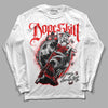 Jordan 12 “Cherry” DopeSkill Long Sleeve T-Shirt Money Loves Me Graphic Streetwear - White