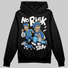 Jordan 12 “Blueberry” DopeSkill Hoodie Sweatshirt No Risk No Story Graphic Streetwear - Black