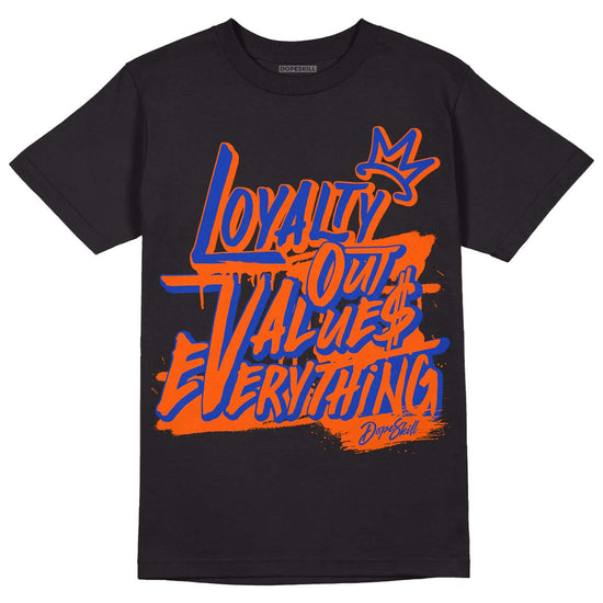 Dunk Low Futura Orange Blaze DopeSkill T-Shirt LOVE Graphic Streetwear - Black