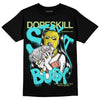 New Balance 9060 “Cyan Burst” DopeSkill T-Shirt Stay It Busy Graphic Streetwear - Black