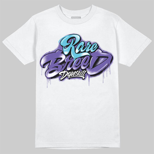 Jordan 8 Retro 'Aqua' 2025 DopeSkill T-Shirt Rare Breed Type Graphic Streetwear - White