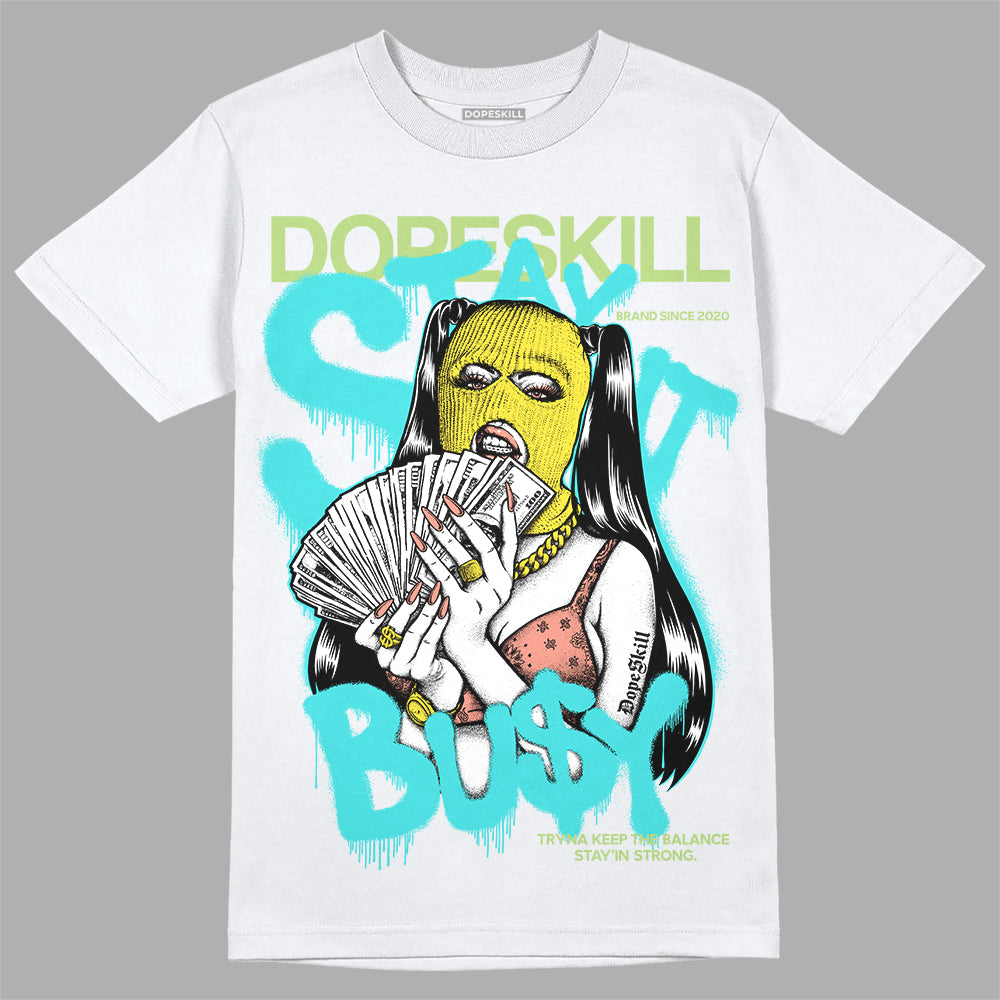 New Balance 9060 “Cyan Burst” DopeSkill T-Shirt Stay It Busy Graphic Streetwear - White