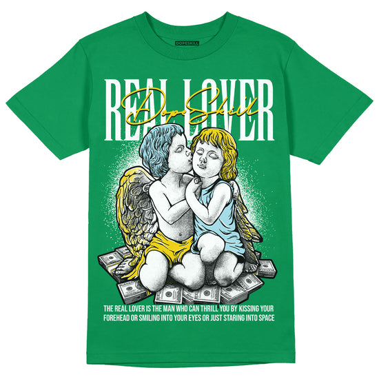 Jordan 5 “Lucky Green” DopeSkill Green T-shirt Real Lover Graphic Streetwear 