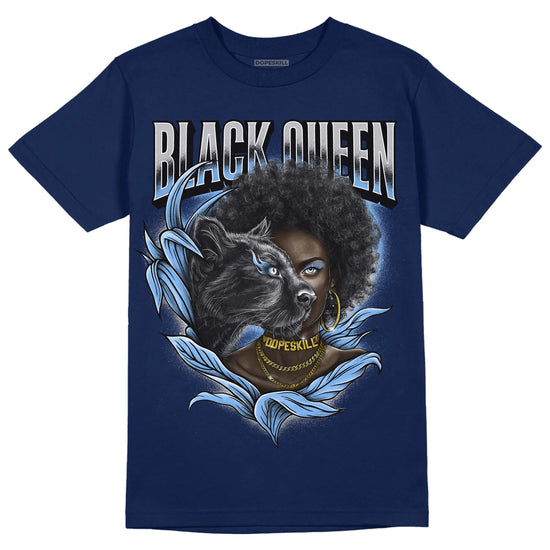 Jordan 5 Midnight Navy DopeSkill Navy T-Shirt New Black Queen Graphic Streetwear