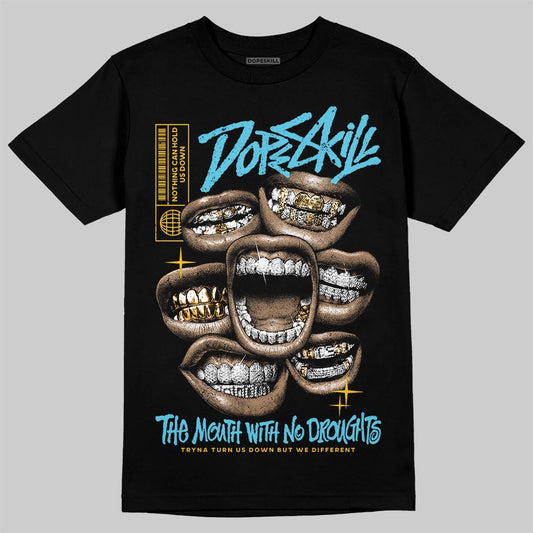 Jordan 11 Retro Gamma Blue (2025) DopeSkill T-Shirt The Mouth With No Droughts Graphic Streetwear - Black