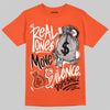 Jordan 1 Retro High OG Shattered Backboard (2025) DopeSkill T-Shirt Real Ones Move In Silence Graphic Streetwear - Orange 