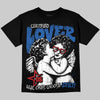Jordan 3 "True Blue" DopeSkill Oversize Print T-Shirt Real Ones Choose Loyalty Graphic Streetwear - Black