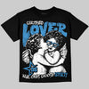 Foamposite Pro University Blue DopeSkill T-Shirt Real Ones Choose Loyalty Graphic Streetwear - Black