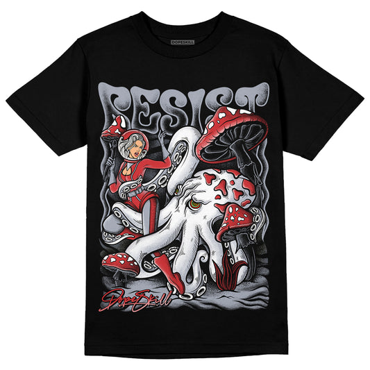 Jordan 4 “Bred Reimagined” DopeSkill T-Shirt Resist Graphic Streetwear - Black