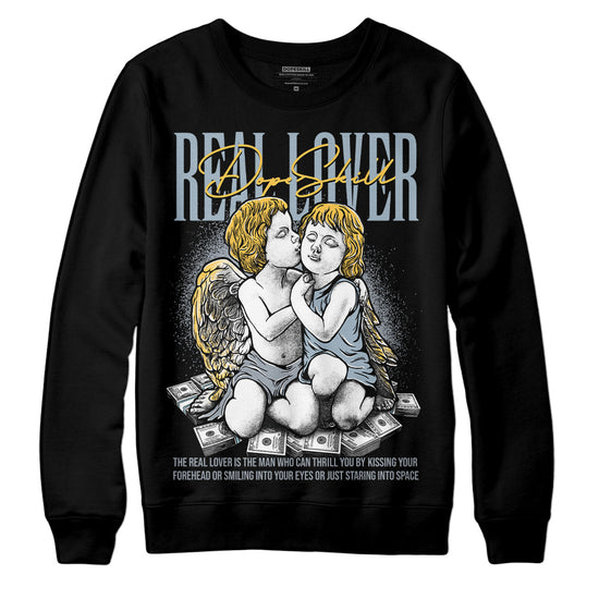 Jordan 13 “Blue Grey” DopeSkill Sweatshirt Real Lover Graphic Streetwear - Black