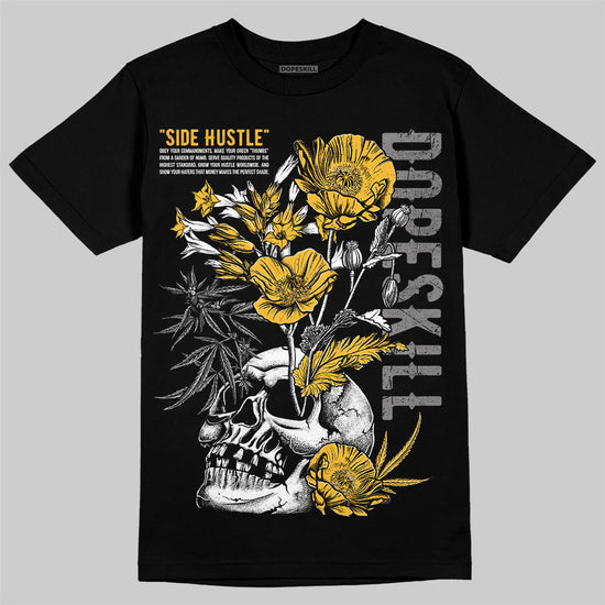 New Balance 9060 Varsity Gold (GS) DopeSkill T-Shirt Side Hustle Graphic Streetwear - Black