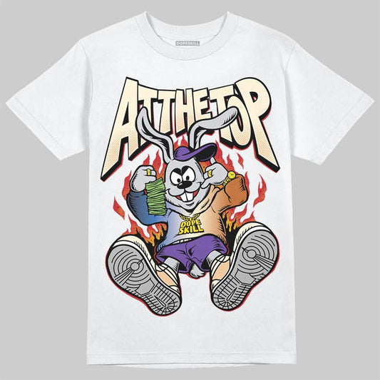 Jordan 17 Retro Low SP Infinite Archives DopeSkill T-Shirt At The Top Graphic Streetwear - White