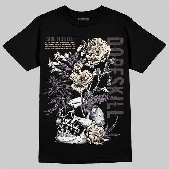 A Ma Maniére x Air Jordan 3 Black Violet Ore DopeSkill T-Shirt Side Hustle Graphic Streetwear - Black