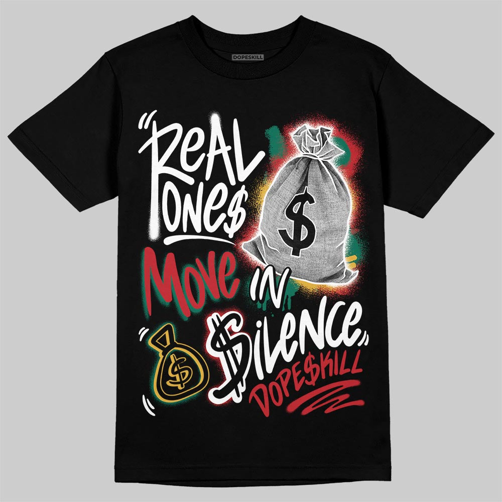 Jordan 3 Mexico 'El Vuelo' DopeSkill T-Shirt Real Ones Move In Silence Graphic Streetwear - Black