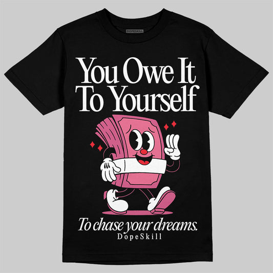 Diesel Pink S - Serendipity Pro-X1 Trainers DopeSkill T-Shirt Owe It To Yourself Graphic Streetwear - Black