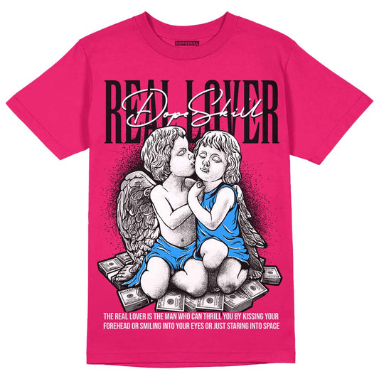 Dunk Low ‘Obsidian Fierce Pink’ DopeSkill Pink T-Shirt Real Lover  Graphic Streetwear 