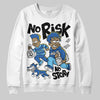 Jordan 12 “Blueberry” DopeSkill Sweatshirt No Risk No Story Graphic Streetwear - White