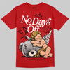Jordan 1 Retro High OG Black Toe Reimagined DopeSkill T-Shirt New No Days Off Graphic Streetwear - Red