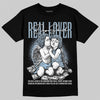 Jordan 40 “Blue Suede” DopeSkill T-Shirt Real Lover Graphic Streetwear - Black