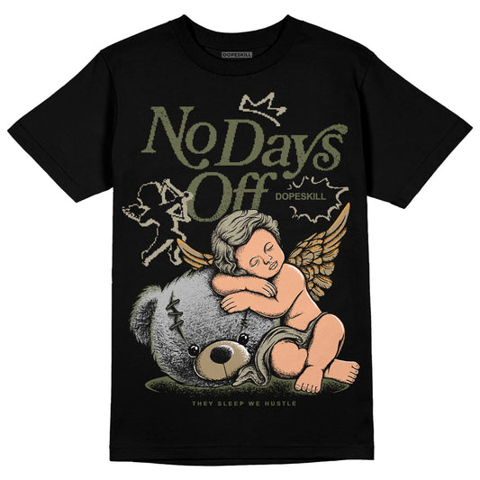 Air Max 90 Ballistic Neutral Olive DopeSkill T-Shirt New No Days Off Graphic Streetwear - Black