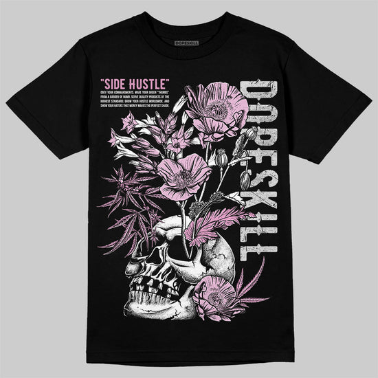 Jordan 4 WMNS “Orchid” DopeSkill T-Shirt Side Hustle Graphic Streetwear - Black