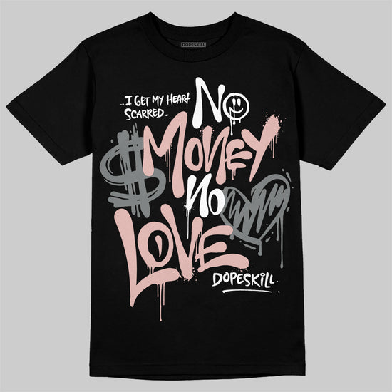 ASICS Gel-1130 'White Neutral Pink' DopeSkill T-Shirt No Money No Love Typo Graphic Streetwear - Black