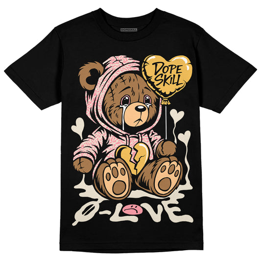 Jordan 3 GS “Red Stardust” DopeSkill T-Shirt Broken Bear Graphic Streetwear - Black