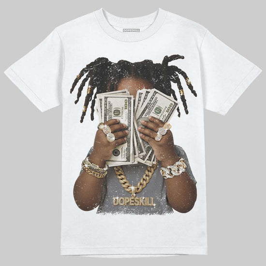 Jordan 9 Retro 'Flint Grey' 2026 DopeSkill T-Shirt Rich Youth Graphic Streetwear - White