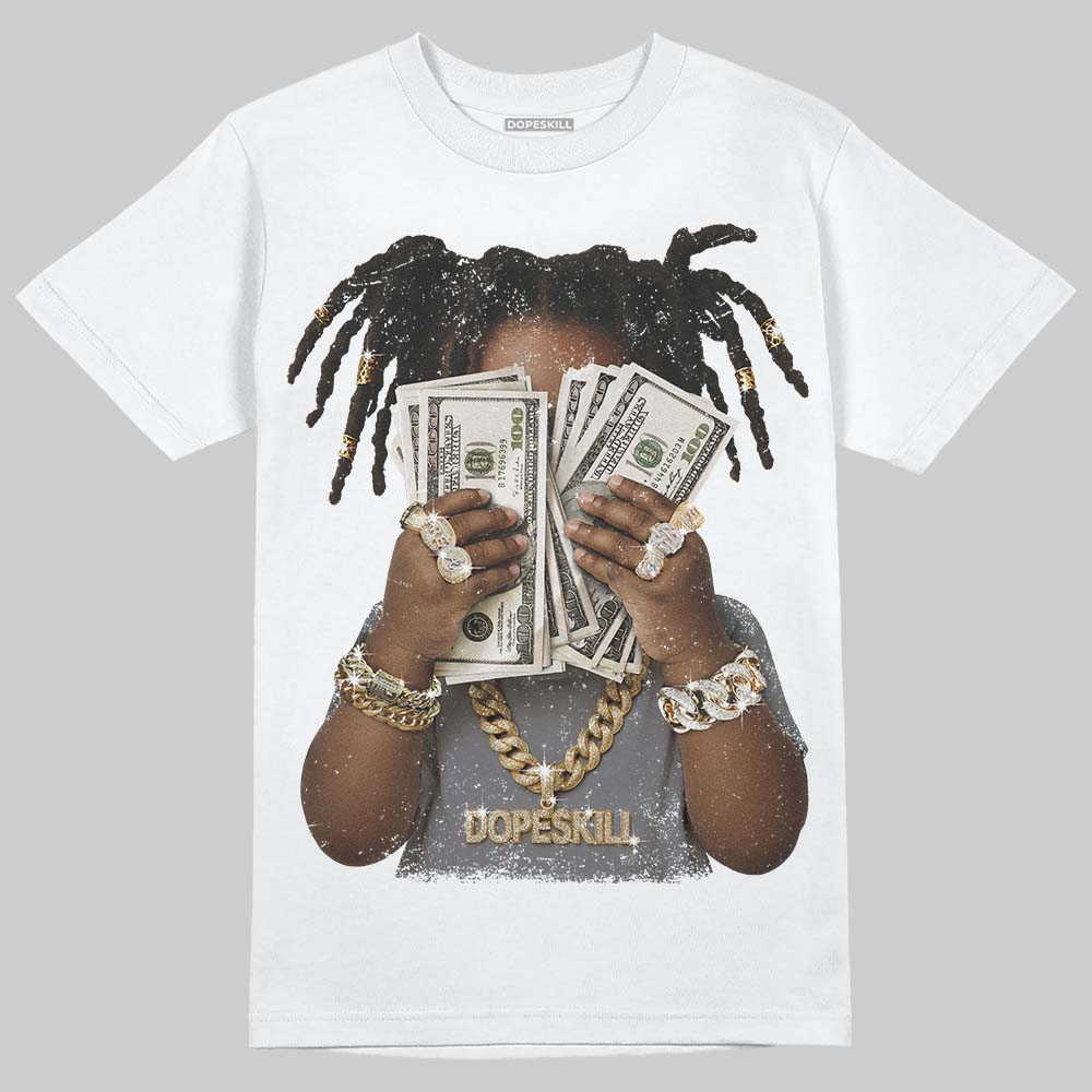 Jordan 9 Retro 'Flint Grey' 2026 DopeSkill T-Shirt Rich Youth Graphic Streetwear - White