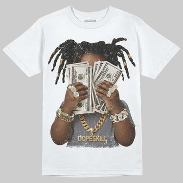 Jordan 9 Retro 'Flint Grey' 2026 DopeSkill T-Shirt Rich Youth Graphic Streetwear - White