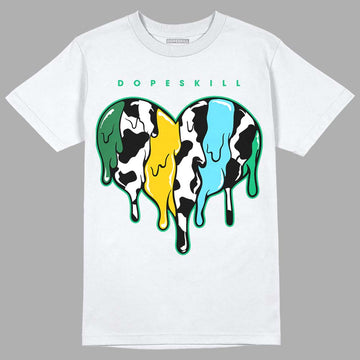 Dunk Low Ben & Jerry’s Chunky Dunky DopeSkill T-Shirt Slime Drip Heart Graphic Streetwear - White 