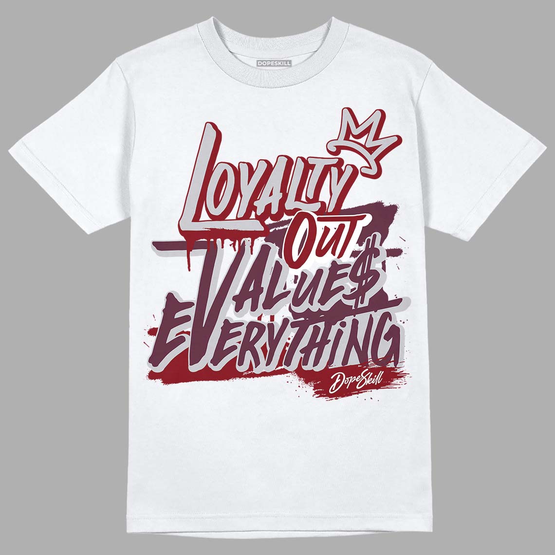 Jordan 5 Retro Burgundy (2023) DopeSkill T-Shirt LOVE Graphic Streetwear - White