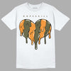 Jordan 5 "Olive" DopeSkill T-Shirt Slime Drip Heart Graphic Streetwear - White