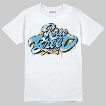 Jordan 4 Denim “Worn Blue” DopeSkill T-Shirt Rare Breed Type Graphic Streetwear - White