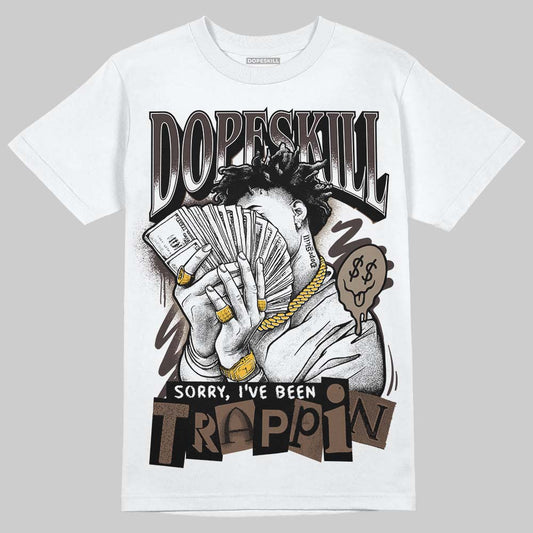 SoleFly x Air Jordan 12 Retro SP 'Cafecito/Baroque Brown' DopeSkill T-Shirt Sorry I've Been Trappin Graphic Streetwear - White