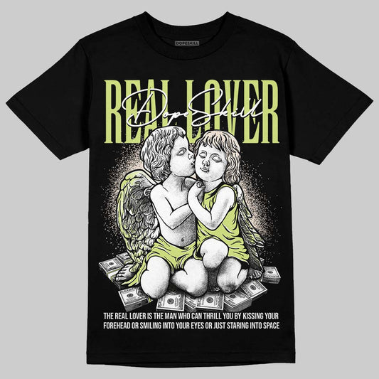 Jordan 5 “Luminous Green” DopeSkill T-Shirt Real Lover Graphic Streetwear - Black