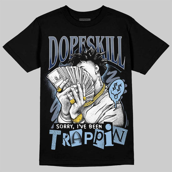 New Balance 9060 Arctic Grey DopeSkill T-Shirt Sorry I've Been Trappin Graphic Streetwear - Black