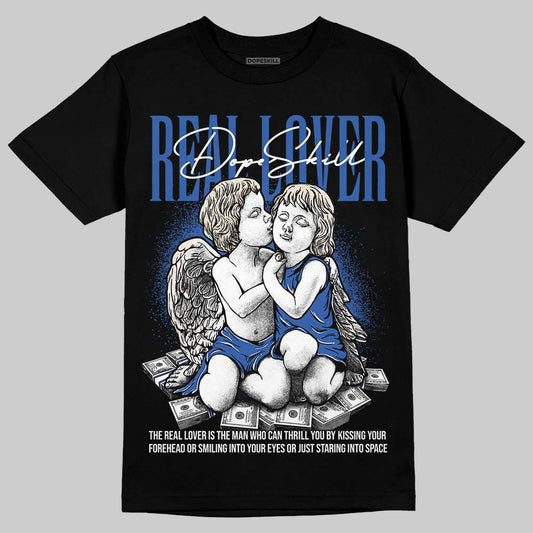 Jordan 1 Low Travis Scott x Fragment DopeSkill T-Shirt Real Lover Graphic Streetwear - Black