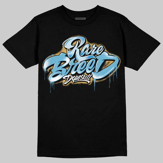 Jordan 4 Denim “Worn Blue” DopeSkill T-Shirt Rare Breed Type Graphic Streetwear - Black