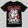Jordan 5 Retro Fire Red Black Tongue (2025) DopeSkill T-Shirt Real Lover Graphic Streetwear - Black