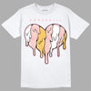 Jordan 3 GS “Red Stardust” DopeSkill T-Shirt Slime Drip Heart Graphic Streetwear - WHite 