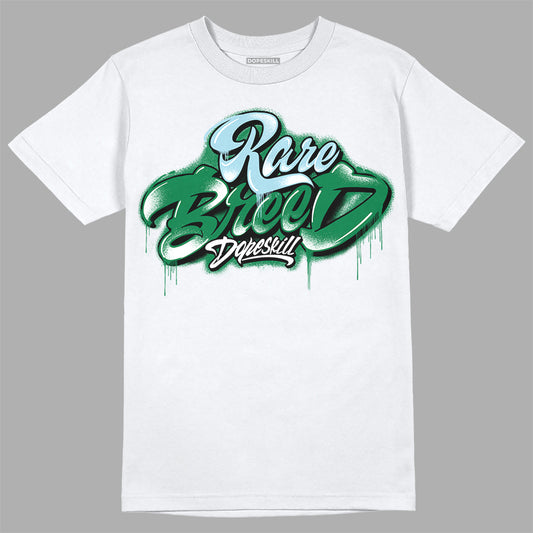 Jordan 5 “Lucky Green” DopeSkill T-Shirt Rare Breed Type Graphic Streetwear - White