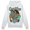 Jordan 1 High OG Green Glow DopeSkill Hoodie Sweatshirt Queen Of Hustle Graphic Streetwear - White