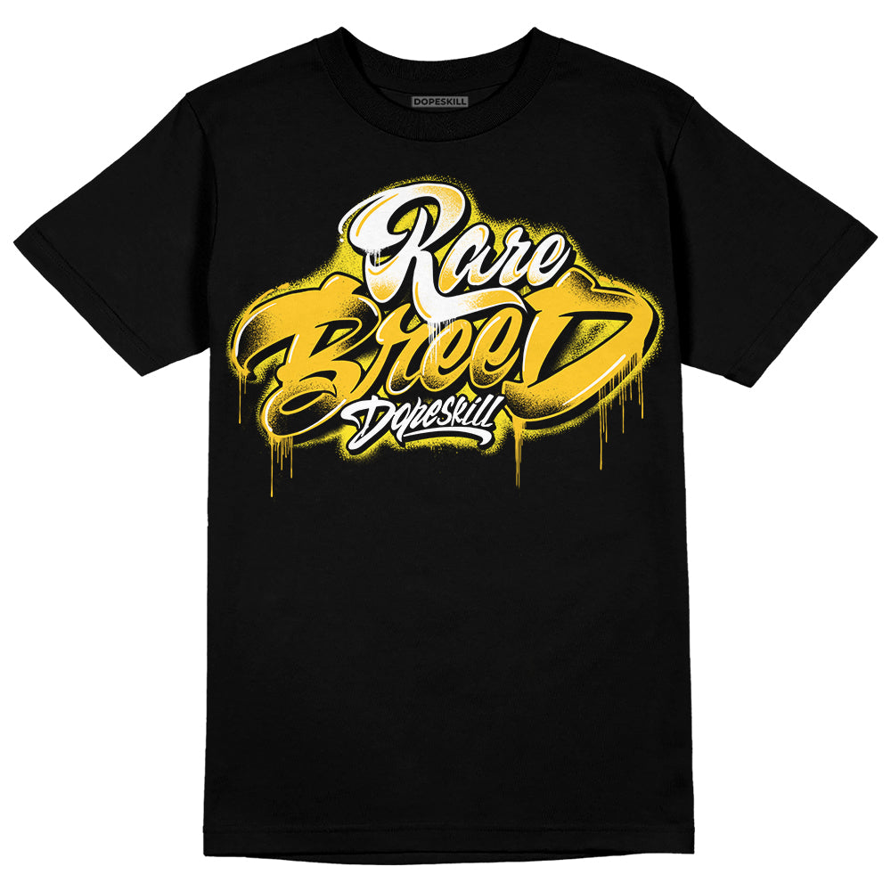 Jordan 4 Retro “Vivid Sulfur” DopeSkill T-Shirt Rare Breed Type Graphic Streetwear - Black 