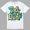 New Balance 9060 “Cyan Burst” DopeSkill T-Shirt Talk Is Chip Graphic Streetwear - White