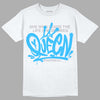 Jordan 2 Low "University Blue" DopeSkill T-Shirt Queen Graphic Streetwear - White