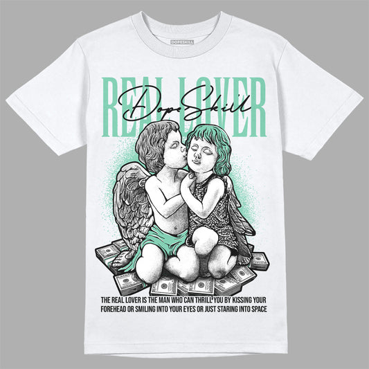 Jordan 3 "Green Glow" DopeSkill T-Shirt Real Lover Graphic Streetwear - White 
